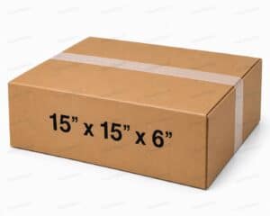 15x15x6 32 ECT kraft corrugated shipping box from ValueMailers
