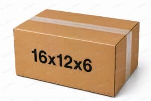 16x12x6 25 pack 32 ECT kraft corrugated shipping box from ValueMailers