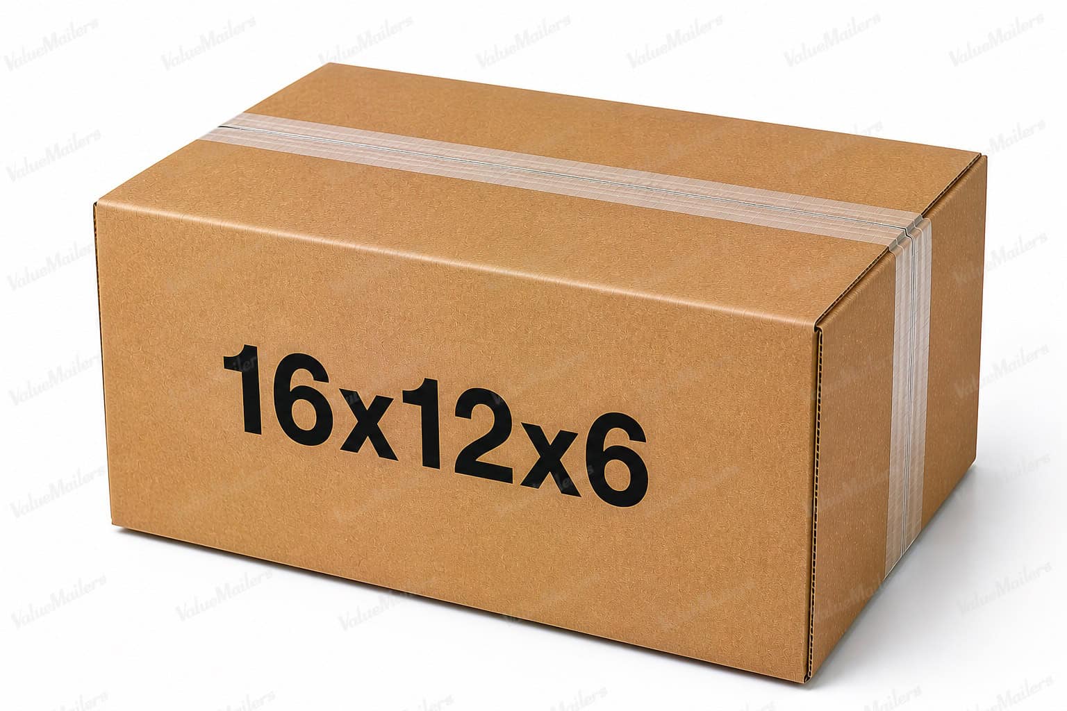 16x12x6 25 pack 32 ECT kraft corrugated shipping box from ValueMailers