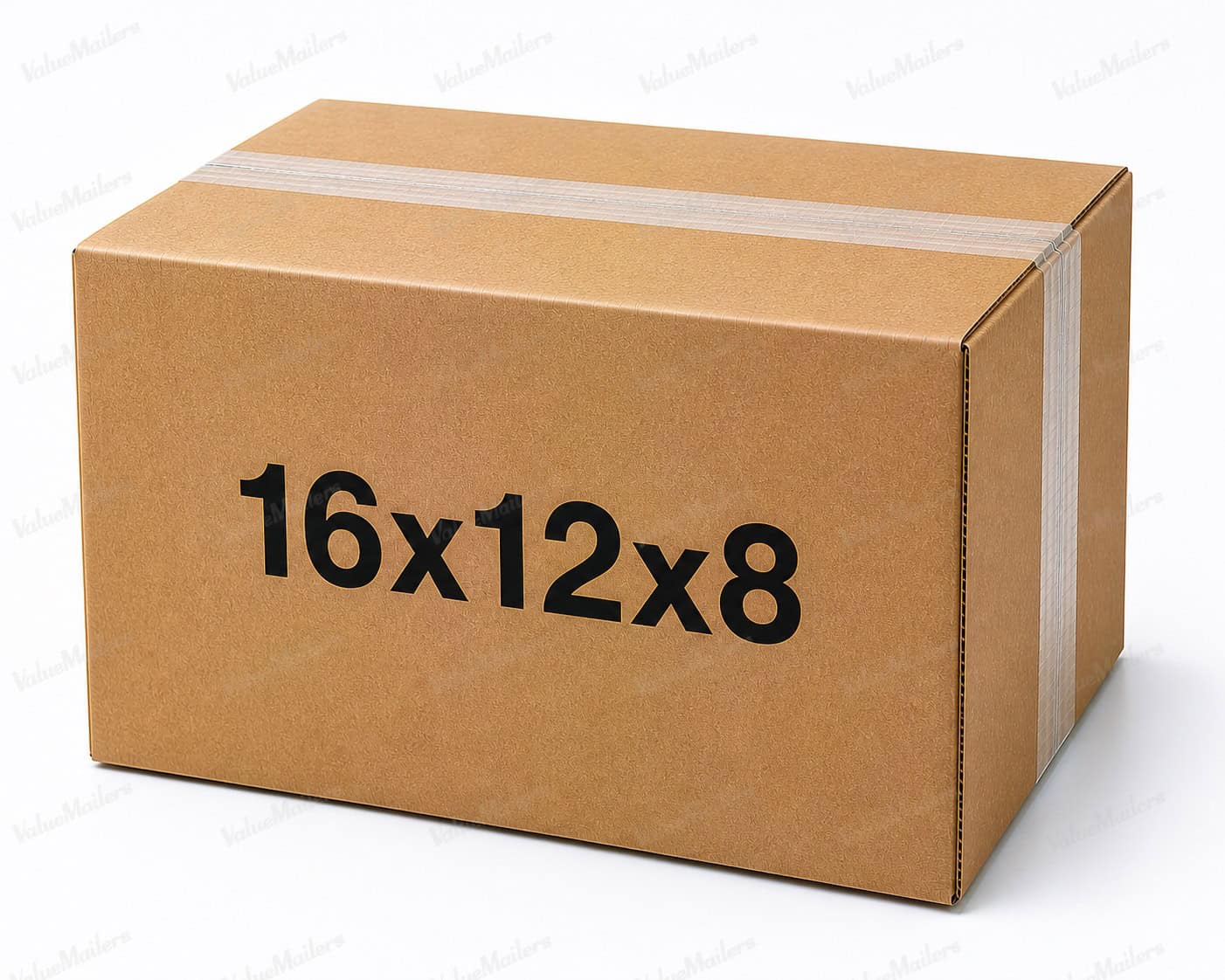 16x12x8 25 pack 32 ECT kraft corrugated shipping box from ValueMailers