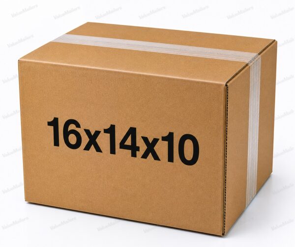 16x14x10 25 pack 32 ECT kraft corrugated shipping box from ValueMailers