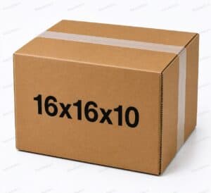 16x16x10 25 pack 32 ECT kraft corrugated shipping box from ValueMailers