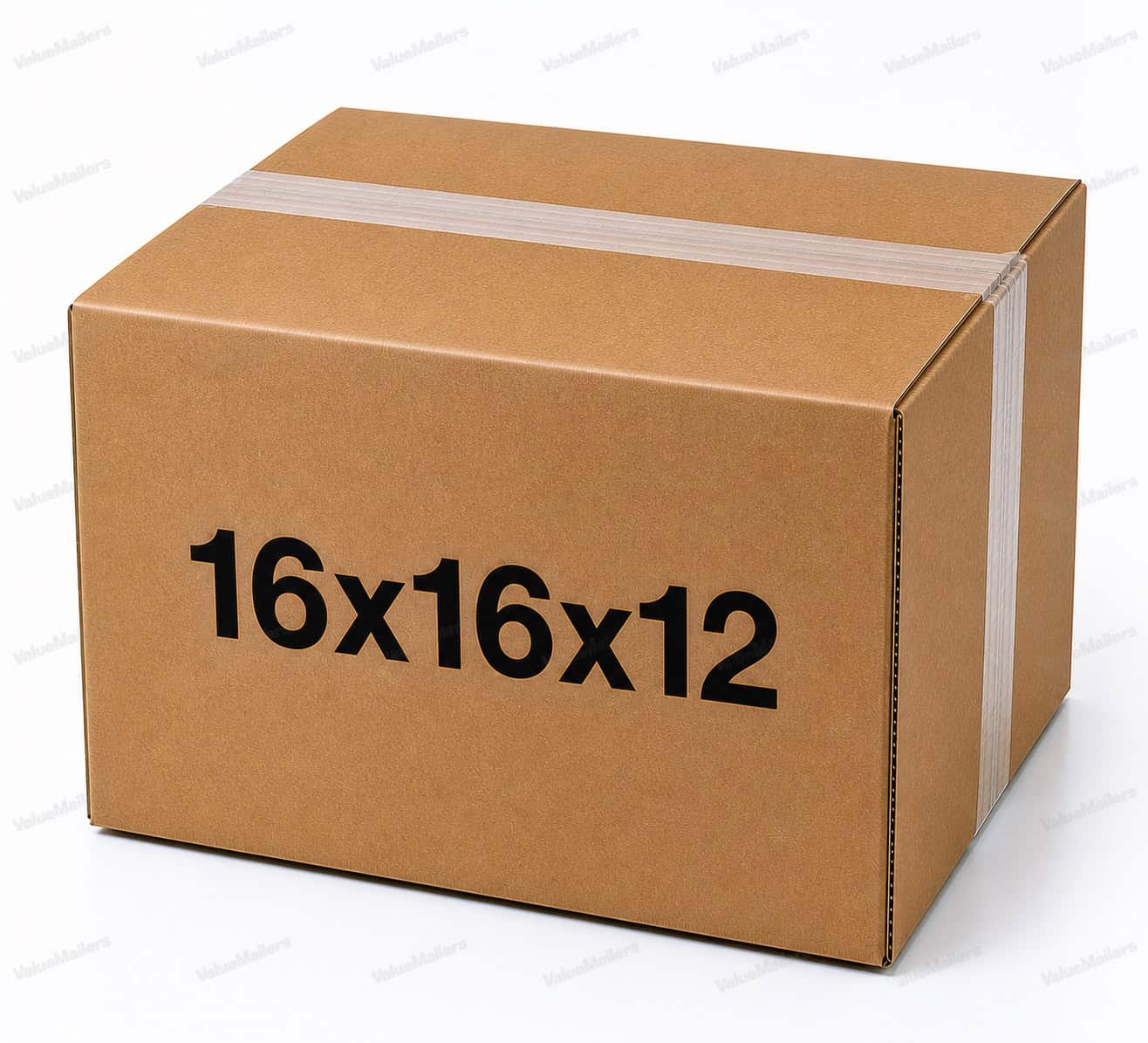 16x16x12 25 pack 32 ECT kraft corrugated shipping box from ValueMailers