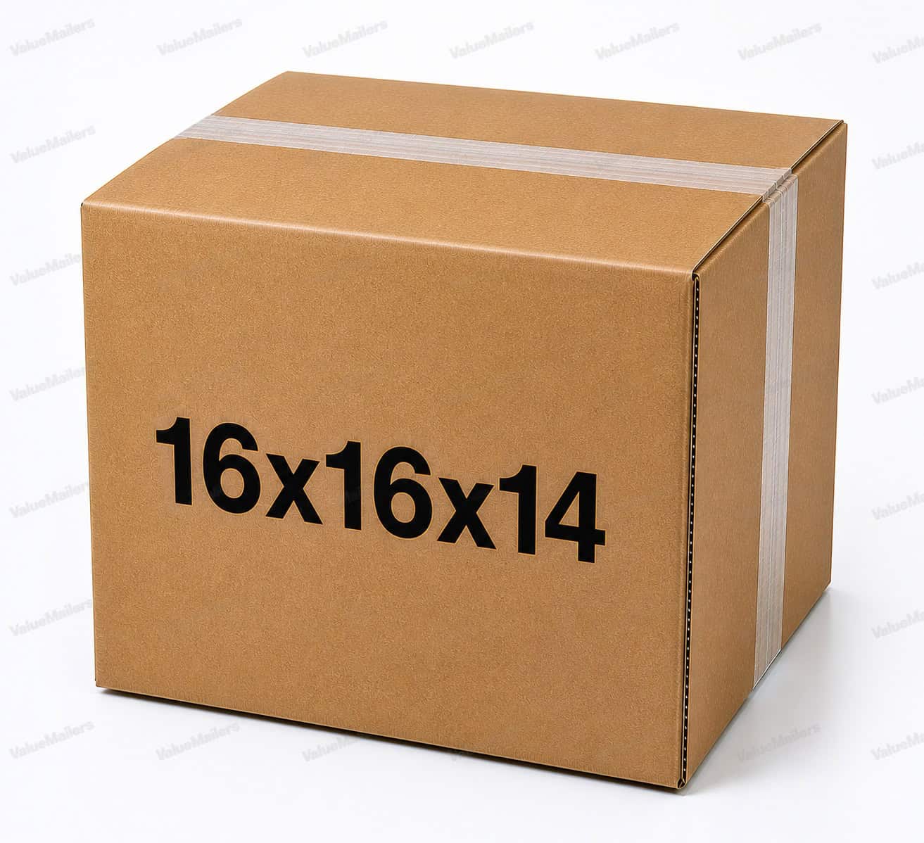 16x16x14 25 pack 32 ECT kraft corrugated shipping box from ValueMailers