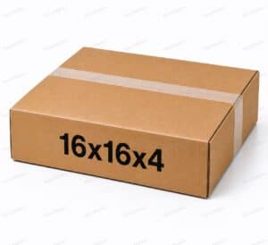 16x16x4 25 pack 32 ECT kraft corrugated shipping box from ValueMailers