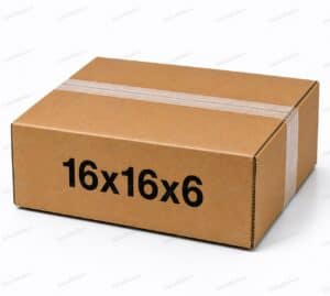 16x16x6 25 pack 32 ECT kraft corrugated shipping box from ValueMailers