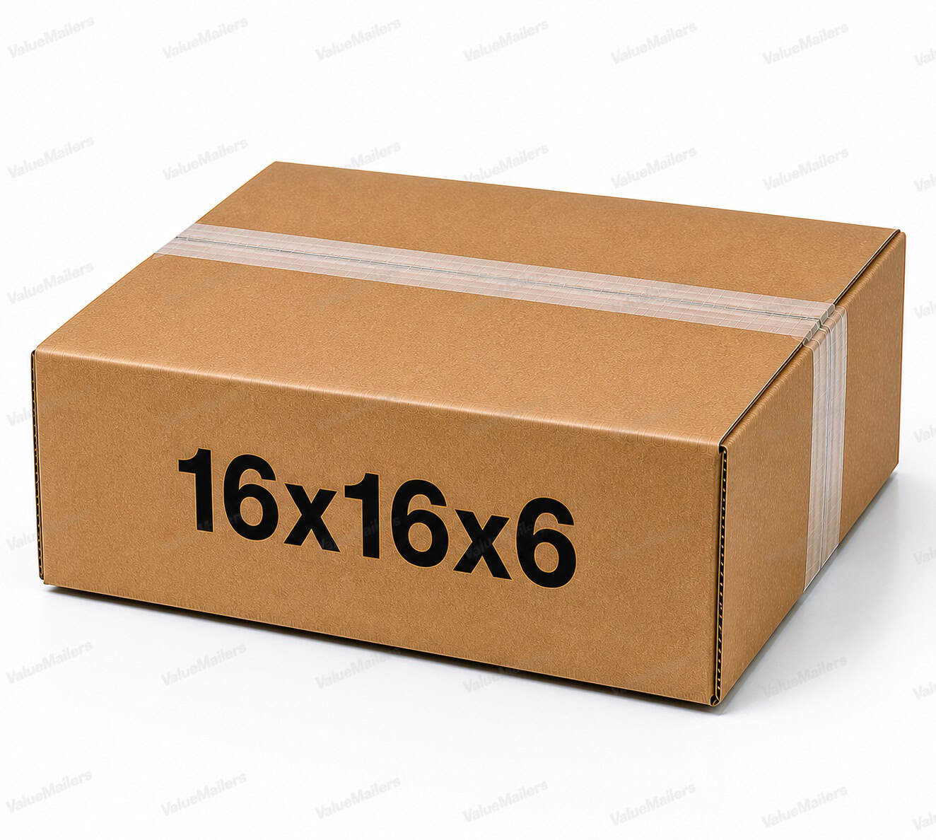 16x16x6 25 pack 32 ECT kraft corrugated shipping box from ValueMailers