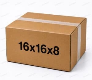 16x16x8 25 pack 32 ECT kraft corrugated shipping box from ValueMailers