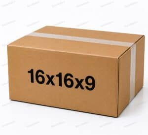 16x16x9 25 pack 32 ECT kraft corrugated shipping box from ValueMailers