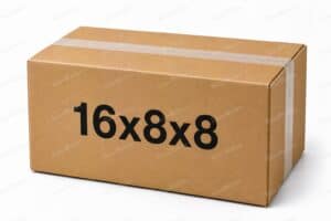 16x8x8 25 pack 32 ECT kraft corrugated shipping box from ValueMailers