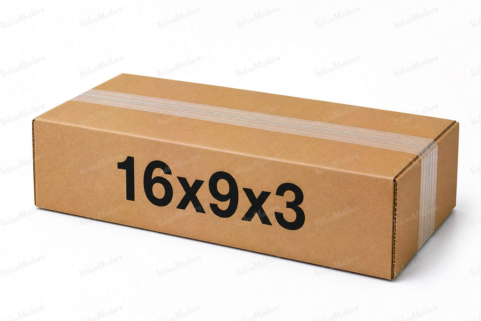 16x9x3 25 pack 32 ECT kraft corrugated shipping box from ValueMailers