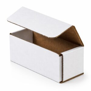 white corrugated mailer box with kraft interior