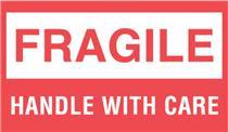 #DL1070 3 x 5" Fragile Handle with Care Label