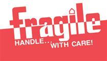#DL1160 3 x 5" Fragile Handle with Care Label