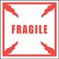 #DL1010 4 x 4" Fragile Label