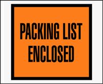 4 1/2 x 5 1/2" Full Face Packing List Envelope (1000/Case)