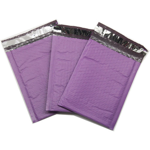 100 Purple #5 Poly Bubble Mailers (10.5" X 15.25")