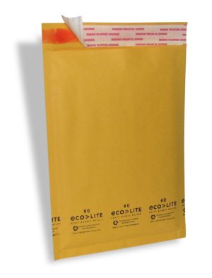 ECO1) 100 #000 (4"x8") Ecolite Bubble Mailers-0