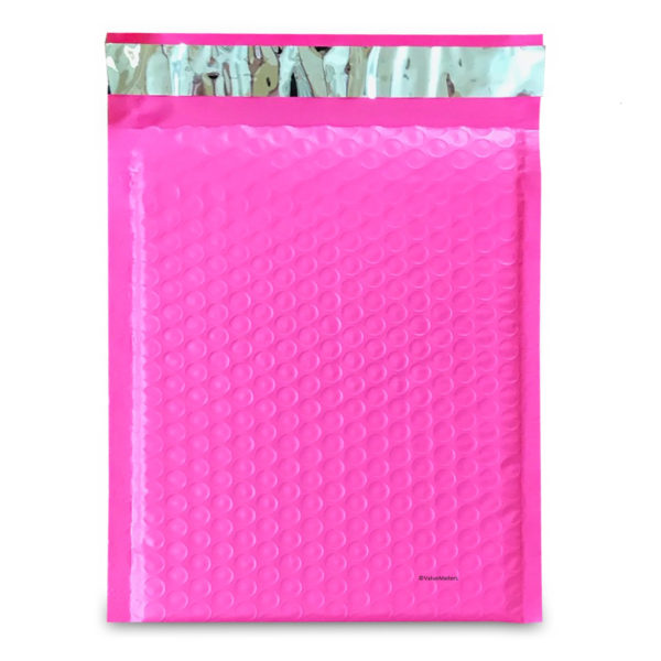 B1) 250 Pink #0 Poly Bubble Mailers (6.5" X 9.25")-0