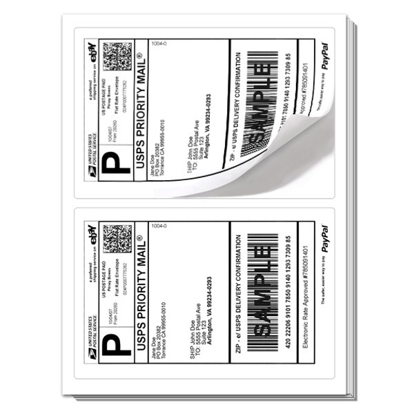RC1) 200 Premium Rounded Corners Labels 8.5x5.5-0