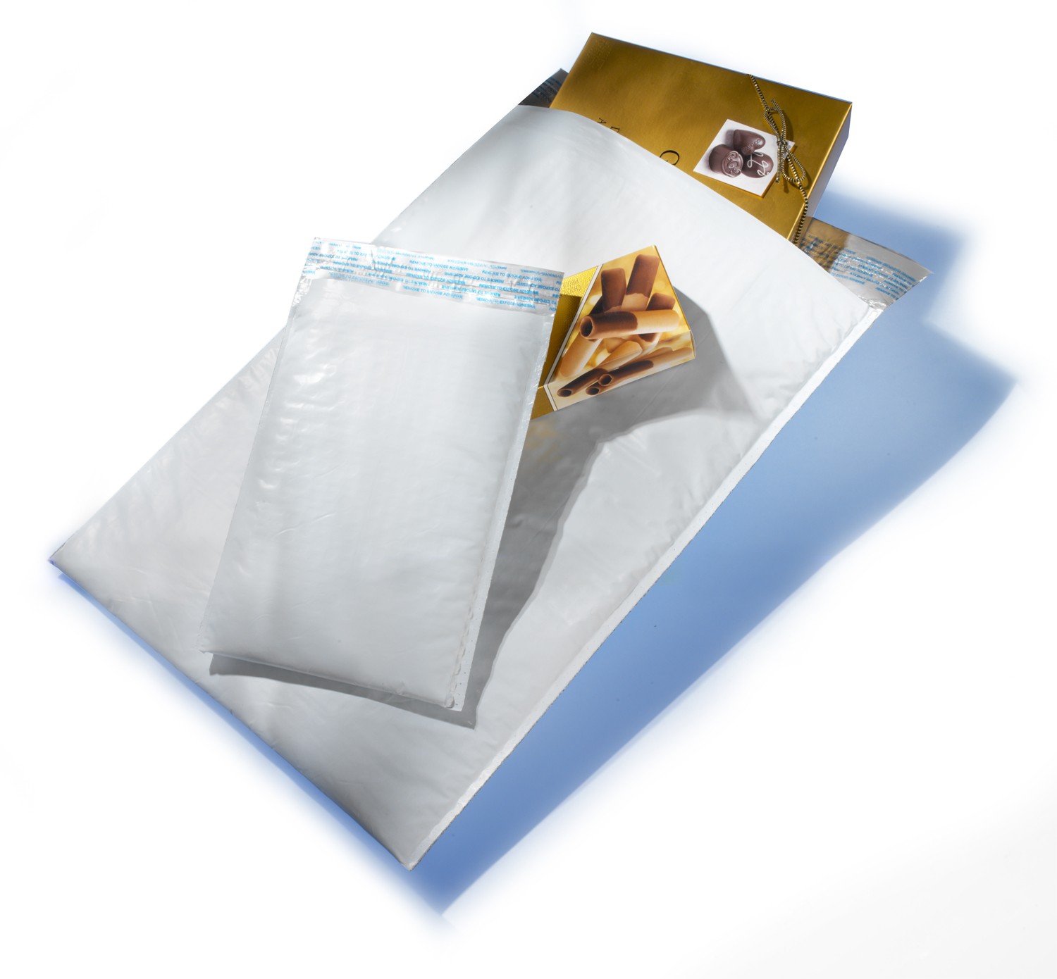 White Kraft Bubble Mailers Shipping Envelopes 250 #0 6.5x10 & 100 #4 9.5x14.5 
