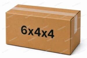 6x4x4 kraft corrugated shipping box from ValueMailers