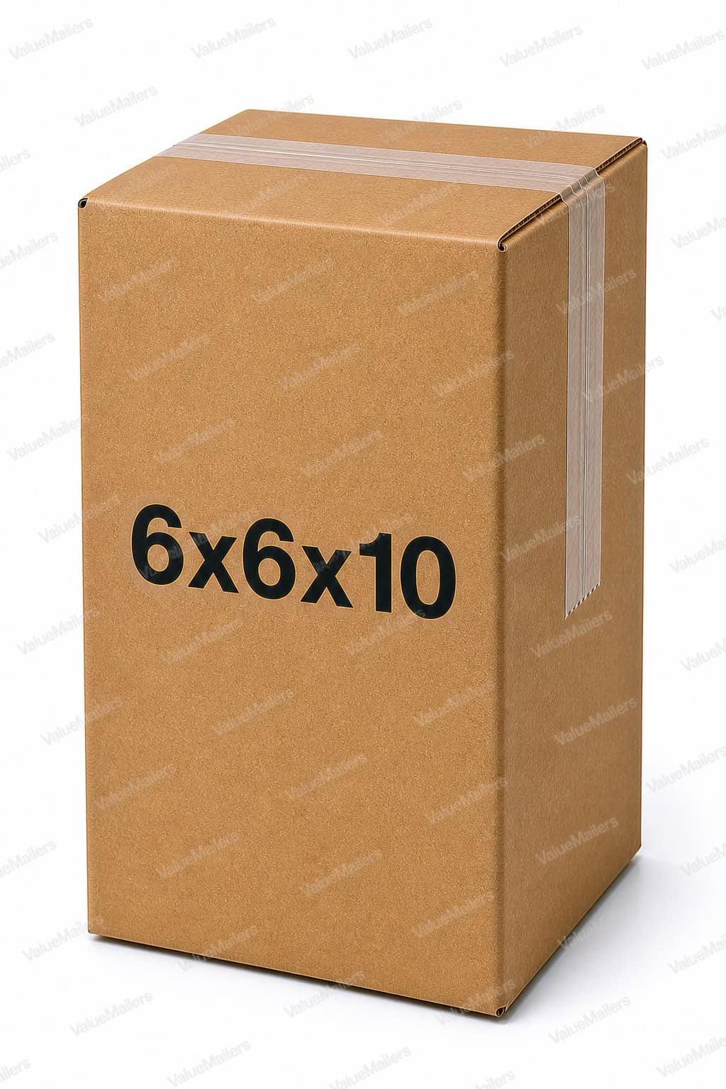 6x6x10 kraft corrugated shipping box from ValueMailers