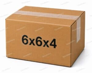 6x6x4 kraft corrugated shipping box from ValueMailers