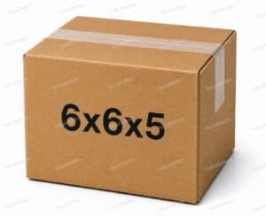 6x6x5 kraft corrugated shipping box from ValueMailers
