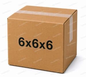 6x6x6 kraft corrugated shipping box from ValueMailers