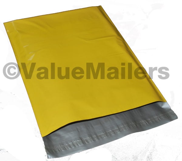 14 x 17 yellow poly mailers for lightweight shipping