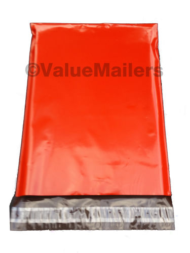 red poly mailer