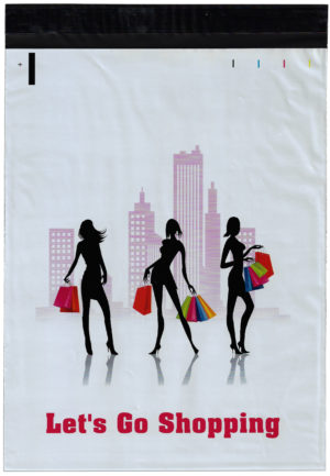 12x15.5 Lets Go Shopping Poly Mailers