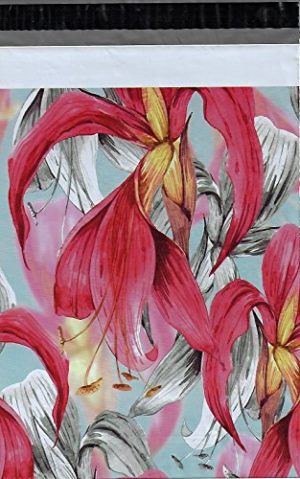 10x13 Red Tropical Flowers