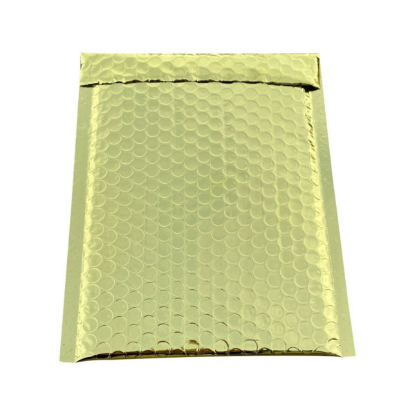 250 #0 Glamour Gold Metallic Bubble Mailers-6077