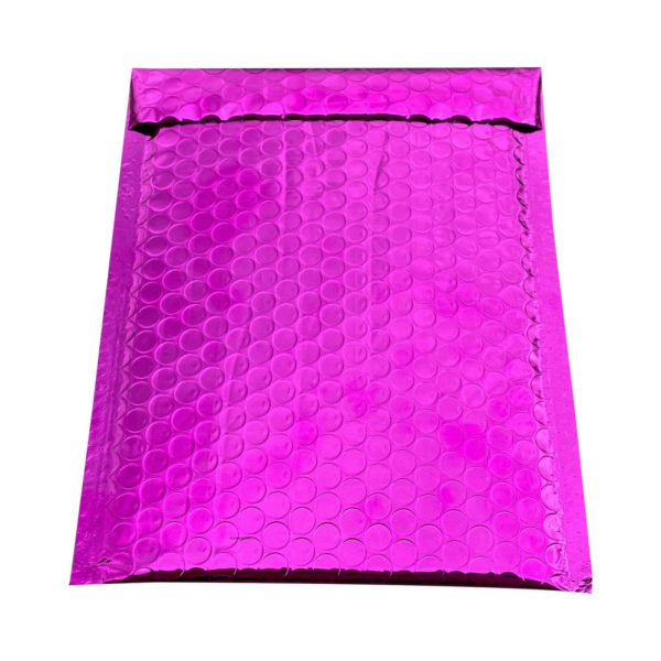 250 #0 Glamour Pink Metallic Bubble Mailers-6072