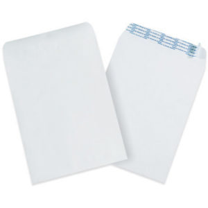 500 - 9.5 x 12.5" White Self-Seal Paper Envelopes-0