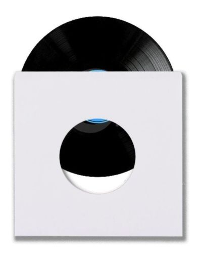 White Paper Record Sleeves