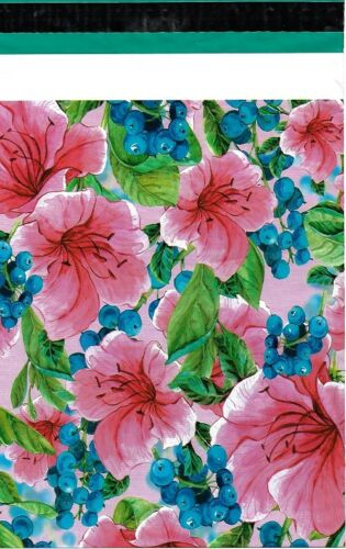 6x9 Pink Tropical Flowers Poly Mailers-0
