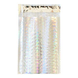 500 #000 4x8 Glamour Holographic Metallic Bubble Mailers
