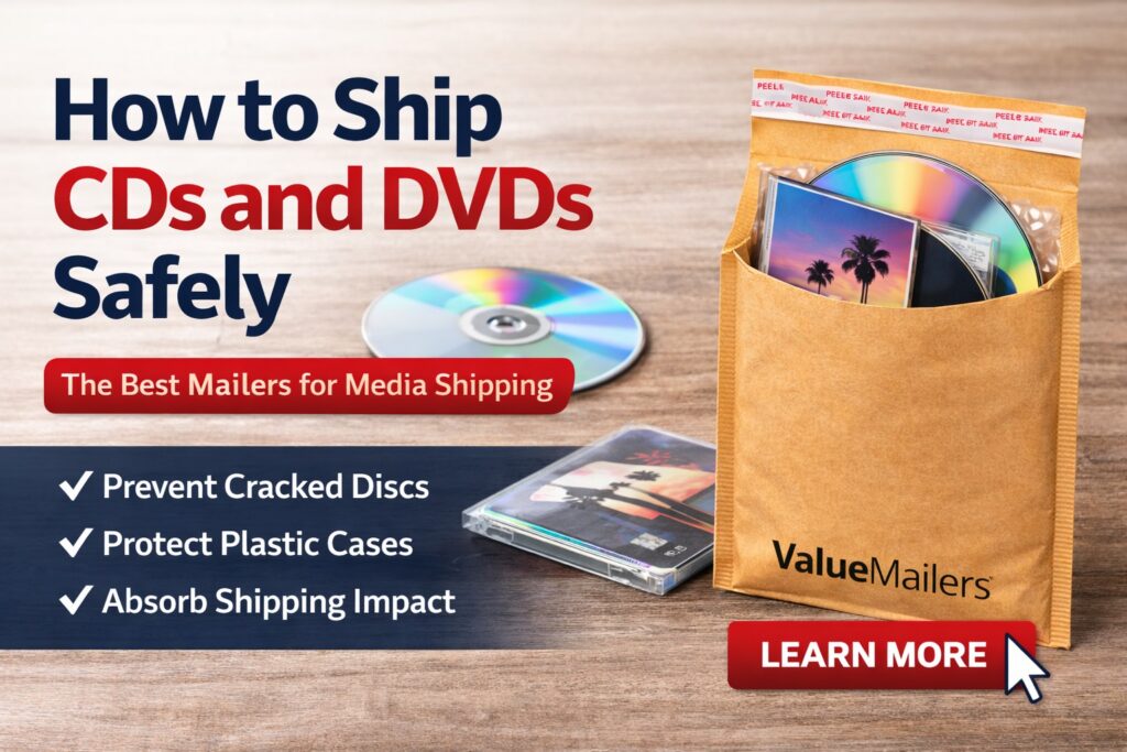 how to ship cds and dvds safely