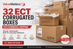 32 ECT corrugated boxes for ecommerce shipping by ValueMailers