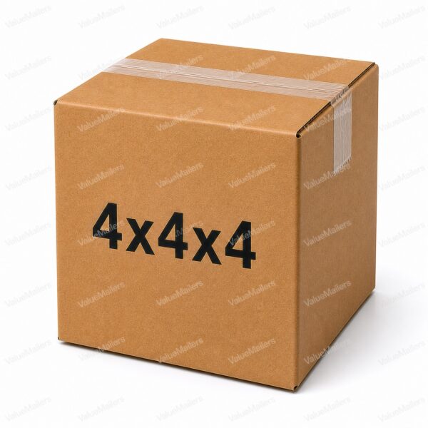 4x4x4 kraft corrugated shipping box from ValueMailers