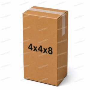 4x4x8 kraft corrugated shipping box from ValueMailers