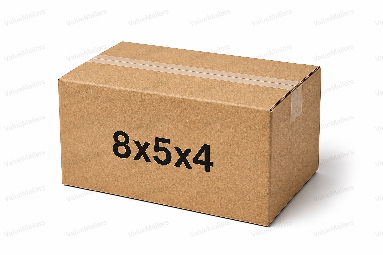 8x5x4 kraft corrugated shipping box, 32 ECT brown box from ValueMailers