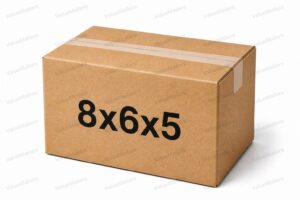 8x6x5 brown corrugated shipping boxes with light ValueMailers watermark