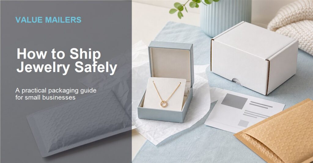 ValueMailers guide to safely shipping jewelry with protective mailers and boxes