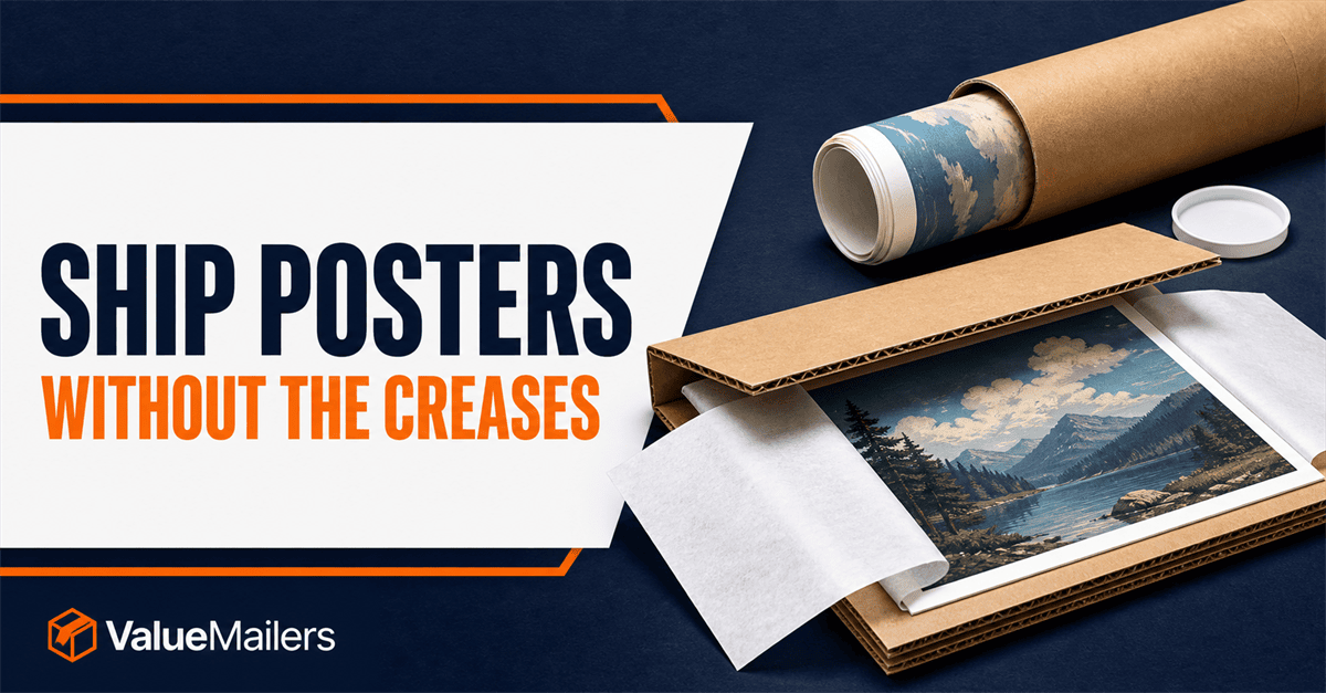 ValueMailers guide to shipping posters safely with rolled and flat packaging
